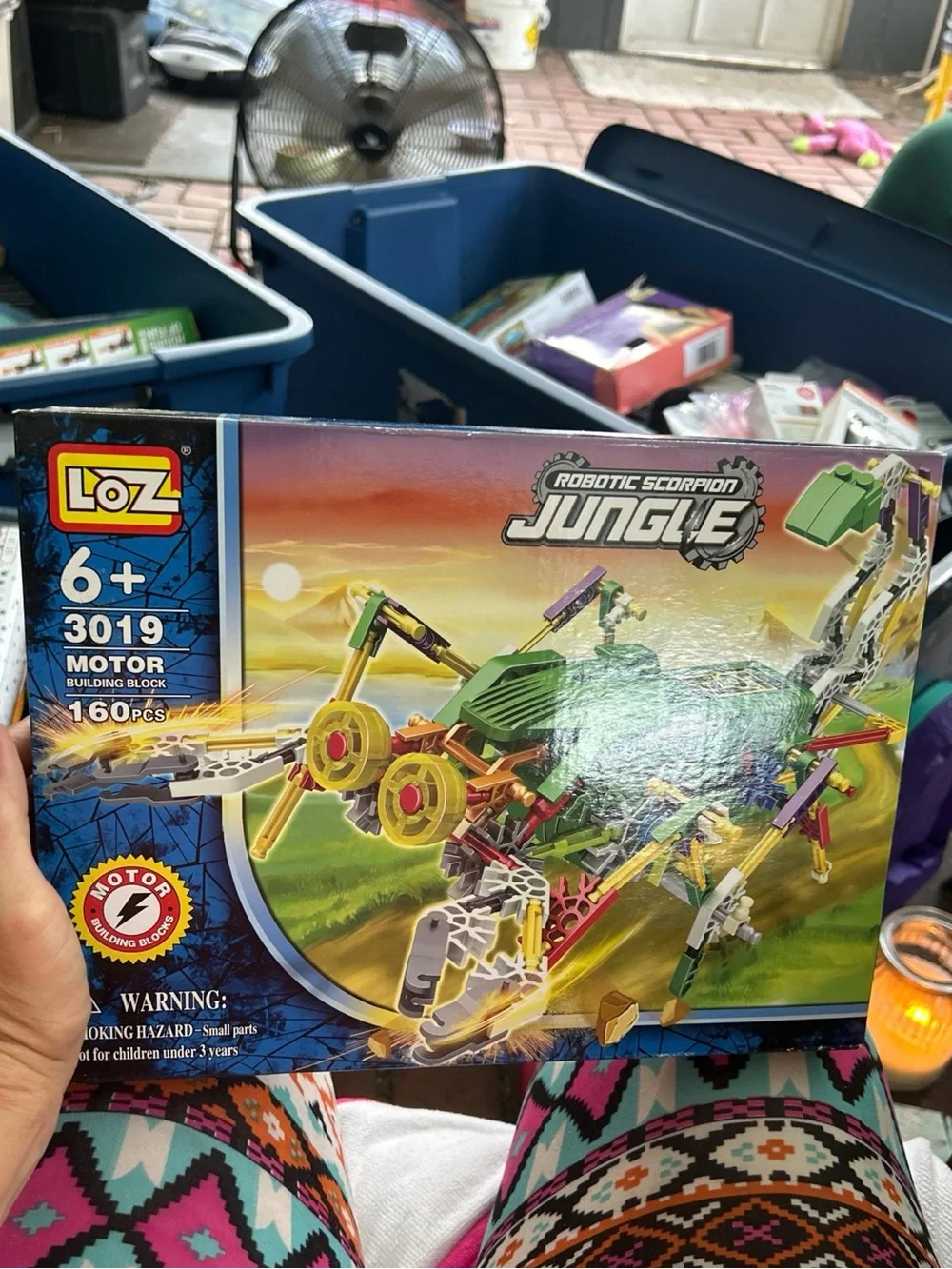 Robotic Scorpion Jungle Motor Building Block Set - Green